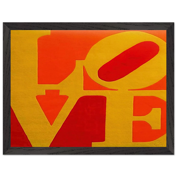 Chosen Love by Robert Indiana — Framed art print at Zephyeer