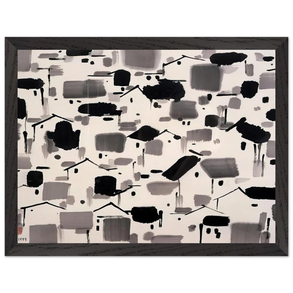 Home of Man - 1999 by Wu Guanzhong — Framed art print at Zephyeer