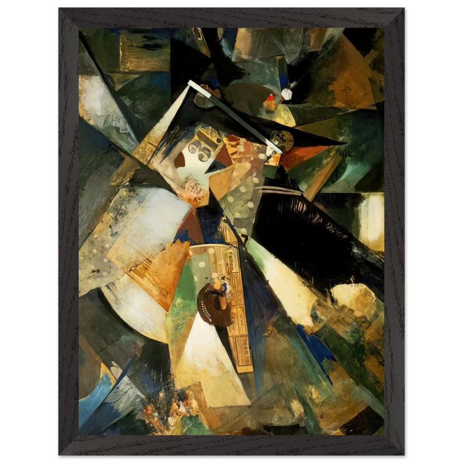 MERZPICTURE THIRTY ONE 1920 by Kurt Schwitters — Framed art print at Zephyeer