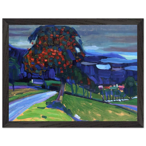 AUTUMN IN MURNAU 1908 by Wassily Kandinsky — Framed art print at Zephyeer