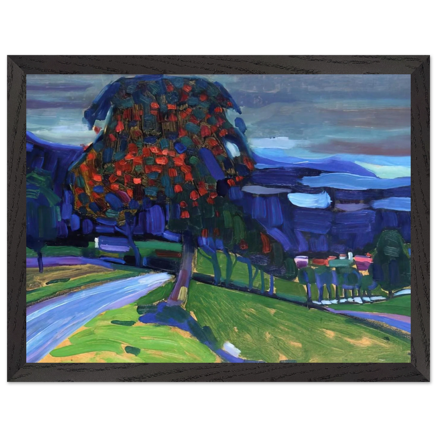 AUTUMN IN MURNAU 1908 by Wassily Kandinsky — Framed art print at Zephyeer