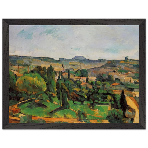 Ile de France Landscape by Paul Cézanne — Framed art print at Zephyeer