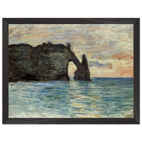 The Manneport, Cliff at Etretat by Claude Monet — Framed art print at Zephyeer