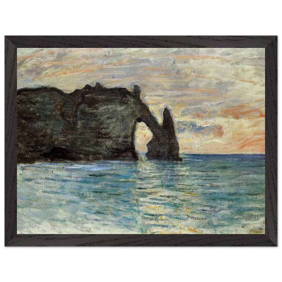 The Manneport, Cliff at Etretat by Claude Monet — Framed art print at Zephyeer