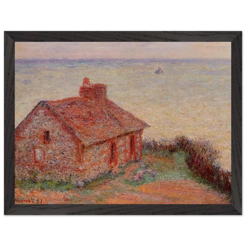 Customs House, Rose Effect by Claude Monet — Framed art print at Zephyeer