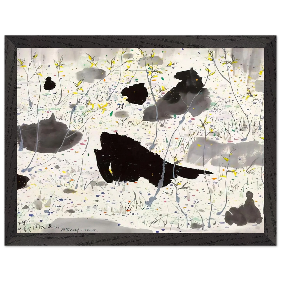 Blossom Out - 1986 by Wu Guanzhong — Framed art print at Zephyeer