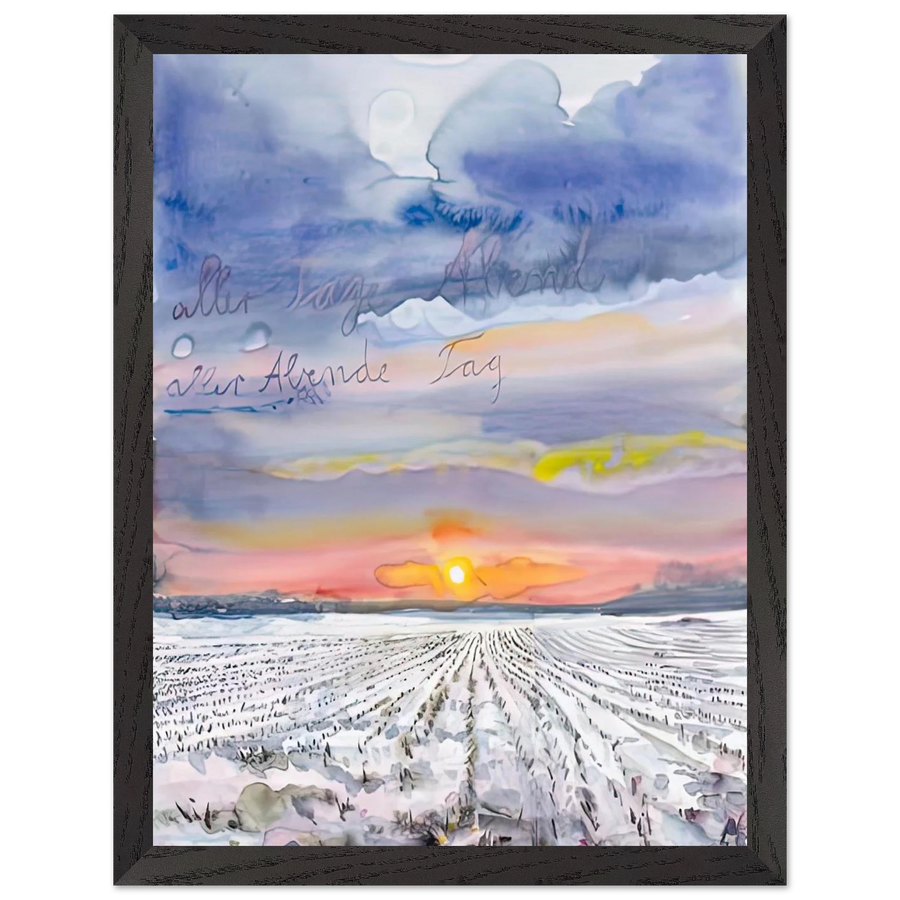 THE EVENING OF ALL DAYS THE DAY OF ALL EVENINGS 2014 0 by Anselm Kiefer — Framed art print at Zephyeer