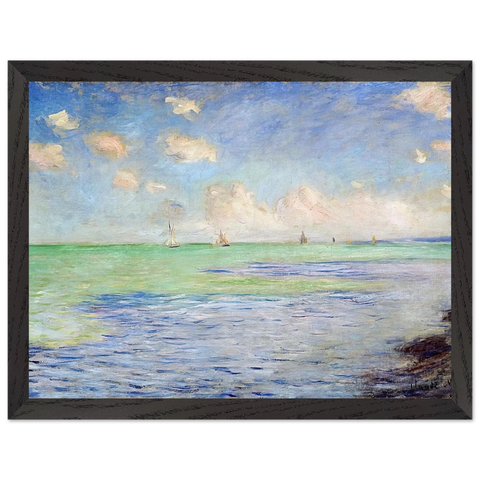The Sea at Pourville by Claude Monet — Framed art print at Zephyeer
