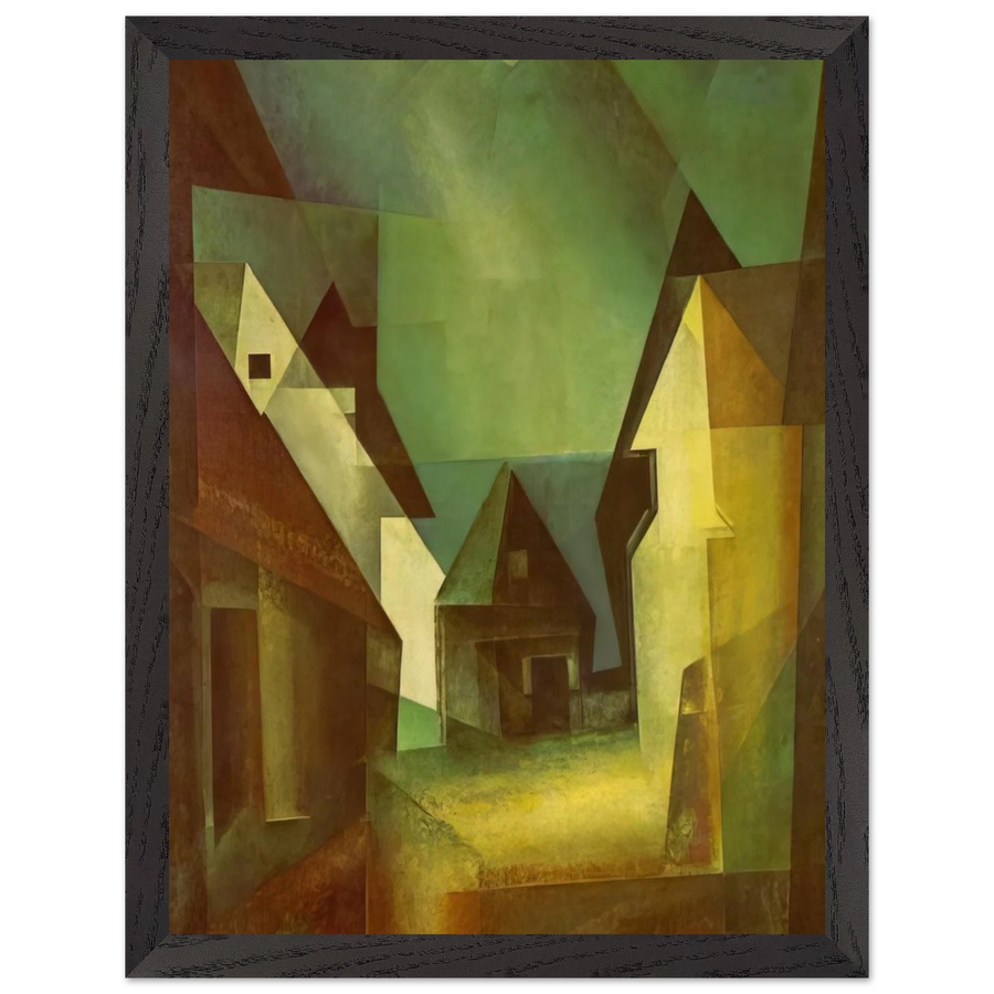 GABERNDORF II 1924 by Lyonel Feininger — Framed art print at Zephyeer