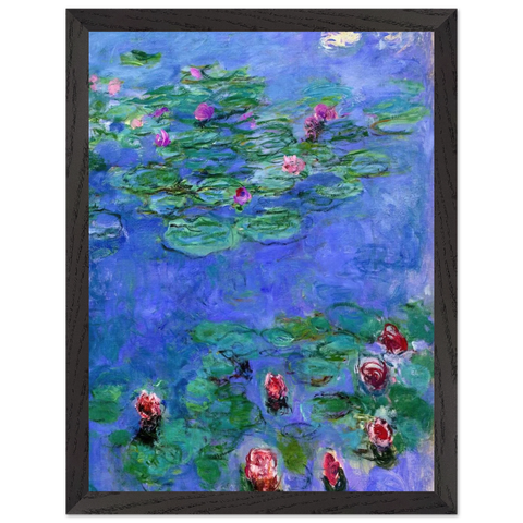 Water Lilies Red by Claude Monet — Framed art print at Zephyeer