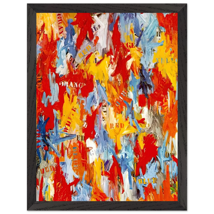FALSE START 1959 by Jasper Johns — Framed art print at Zephyeer