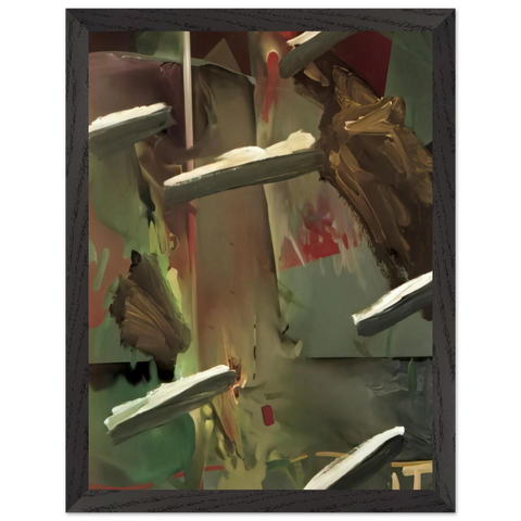 ABSTRAKTES BILD ABSTRACT PAINTING 1976 by Gerhard Richter — Framed art print at Zephyeer