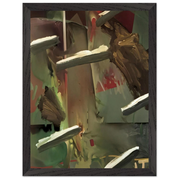 ABSTRAKTES BILD ABSTRACT PAINTING 1976 by Gerhard Richter — Framed art print at Zephyeer