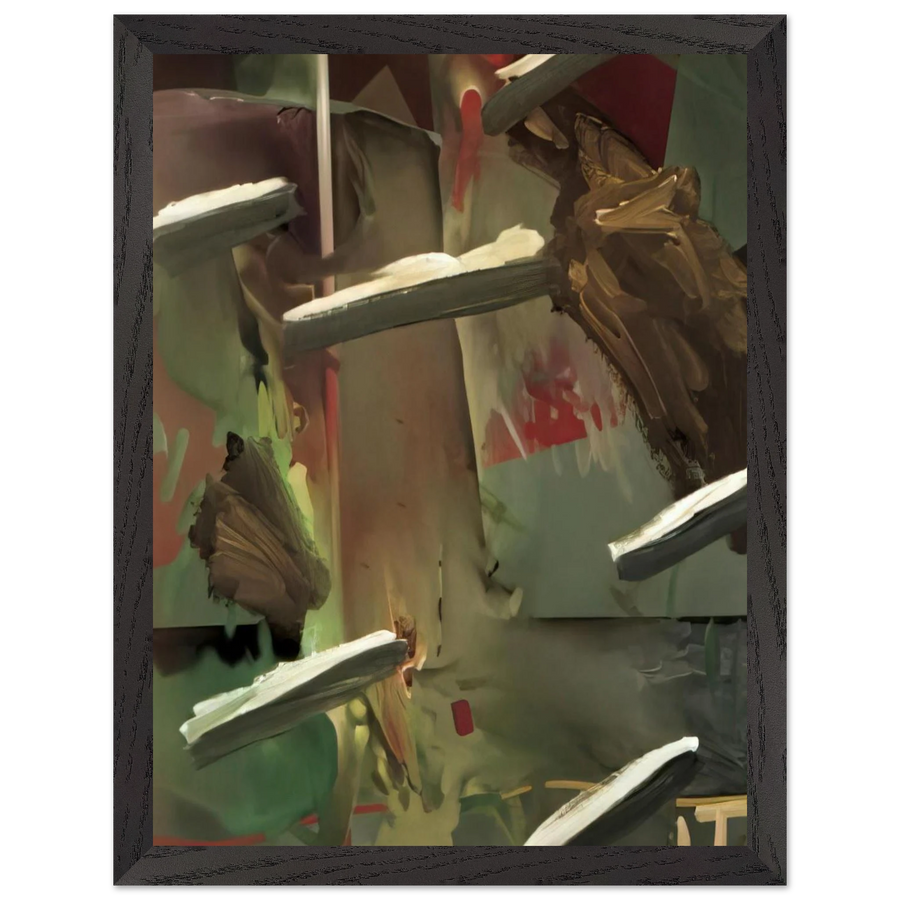 ABSTRAKTES BILD ABSTRACT PAINTING 1976 by Gerhard Richter — Framed art print at Zephyeer