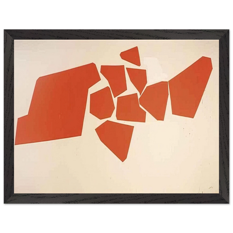 Large Fragemented Shapes - 1968 by Robert Goodnough — Framed art print at Zephyeer