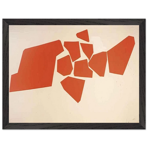 Large Fragemented Shapes - 1968 by Robert Goodnough — Framed art print at Zephyeer