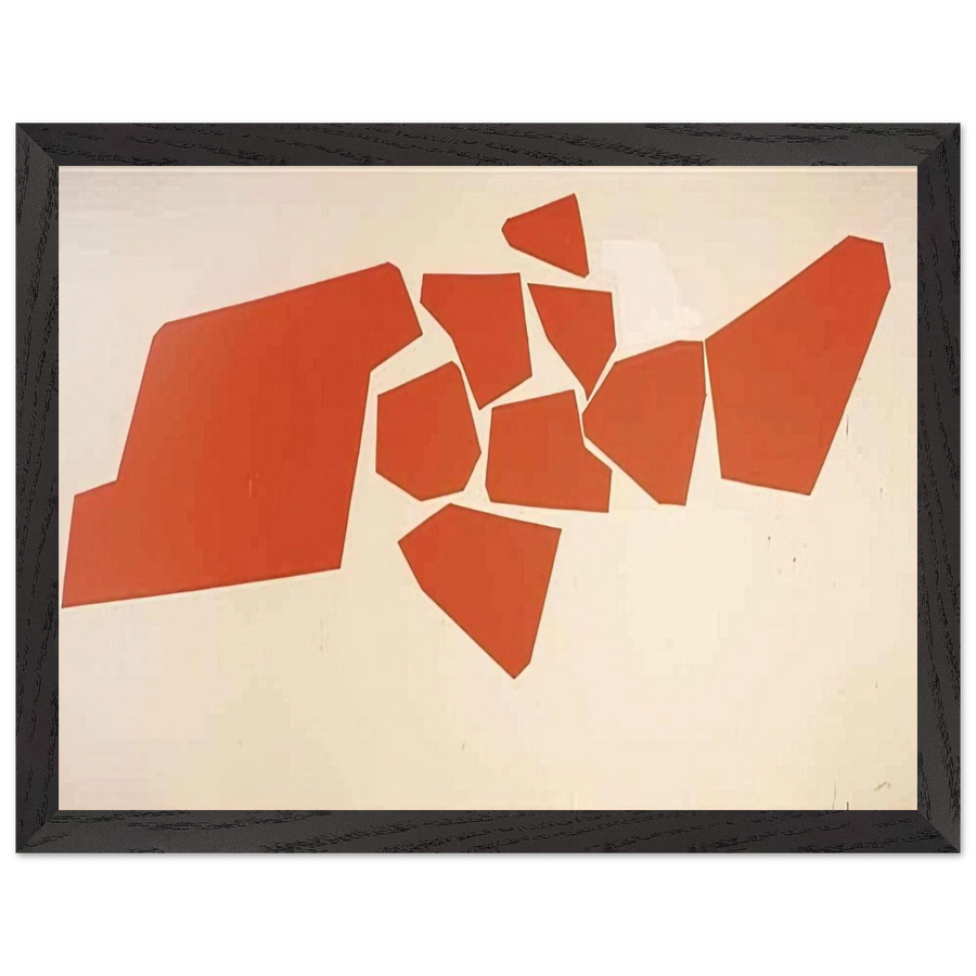Large Fragemented Shapes - 1968 by Robert Goodnough — Framed art print at Zephyeer