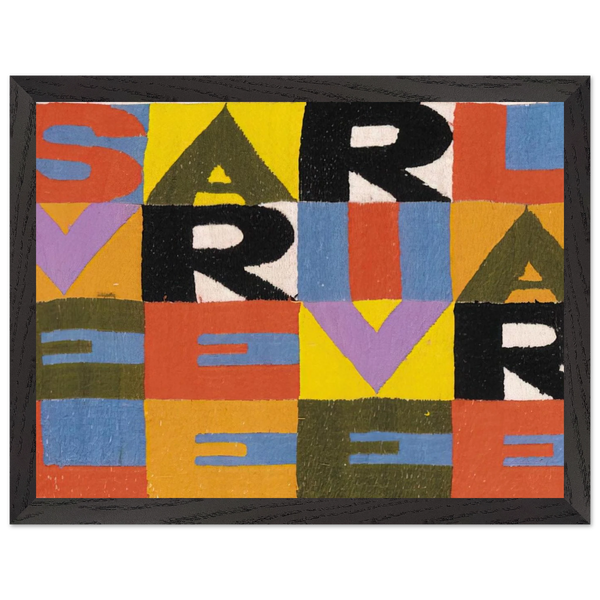 SVELARE E RIVELARE by Alighiero Boetti — Framed art print at Zephyeer