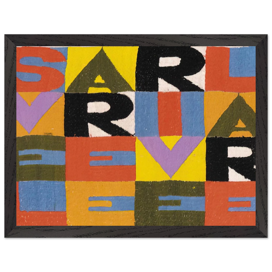 SVELARE E RIVELARE by Alighiero Boetti — Framed art print at Zephyeer