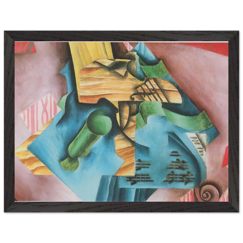 VIOLINE AND GLASS 1913 by Juan Gris — Framed art print at Zephyeer