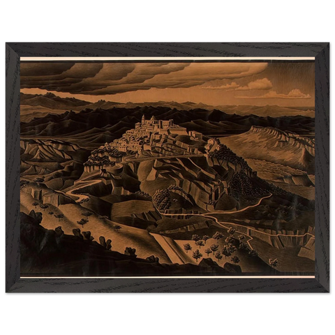 ITALIAN TOWN by MC Escher — Framed art print at Zephyeer