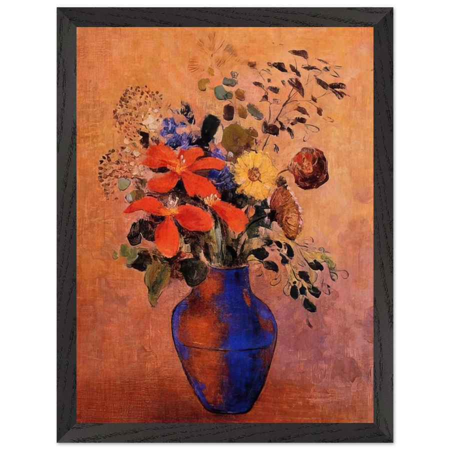 VASE OF FLOWERS 1 by Odilon Redon — Framed art print at Zephyeer