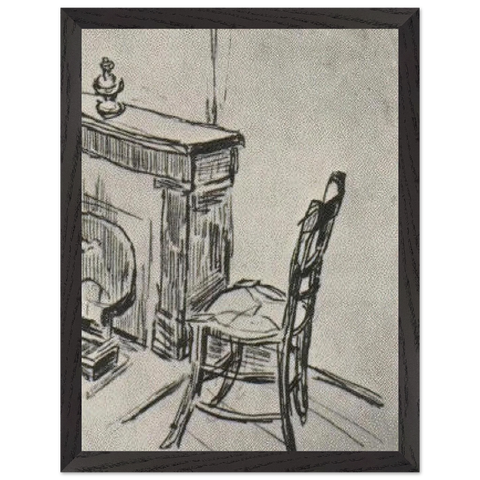Chair near the Stove by Vincent van Gogh — Framed art print at Zephyeer