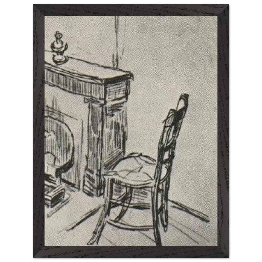 Chair near the Stove by Vincent van Gogh — Framed art print at Zephyeer