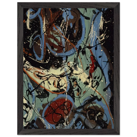 COMPOSITION WITH POURING II by Jackson Pollock — Framed art print at Zephyeer