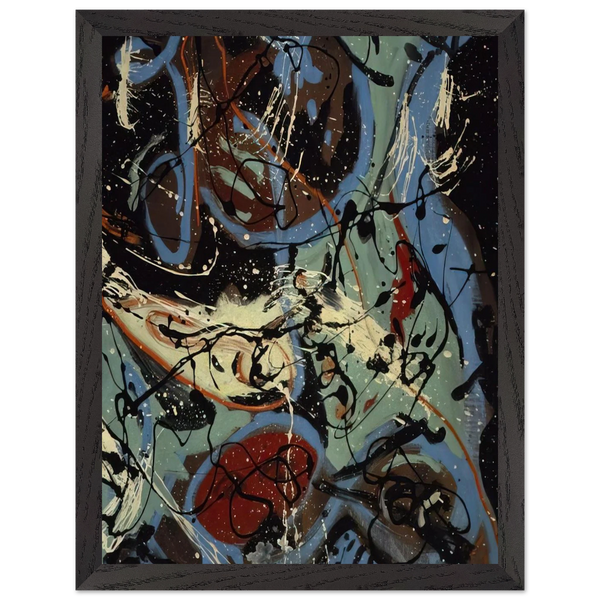 COMPOSITION WITH POURING II by Jackson Pollock — Framed art print at Zephyeer