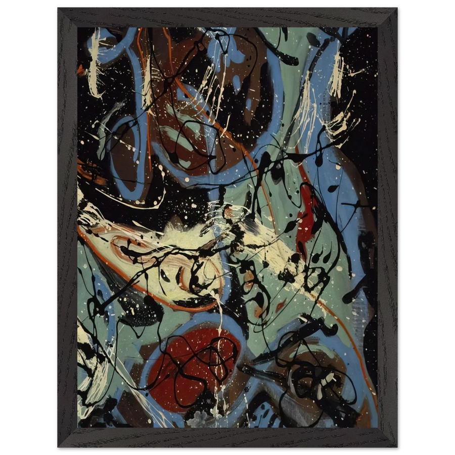COMPOSITION WITH POURING II by Jackson Pollock — Framed art print at Zephyeer