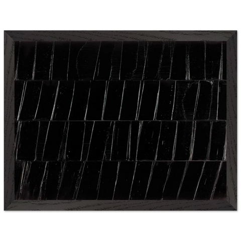 Peinture 324 x 362 cm, 1985 Polyptyque C - 1985 by Pierre Soulages — Framed art print at Zephyeer
