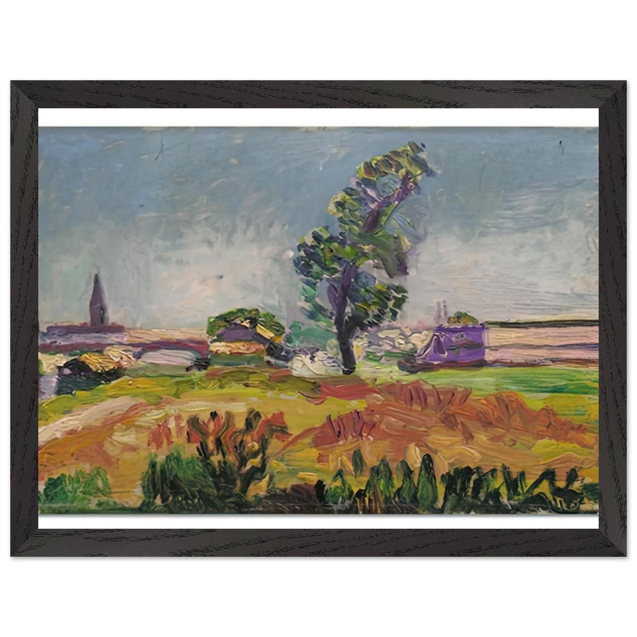 PAYSAGE DES ENVIRONS DE TOULOUSE LE PONT DES DEMOISELLES 1898 by Henri Matisse — Framed art print at Zephyeer