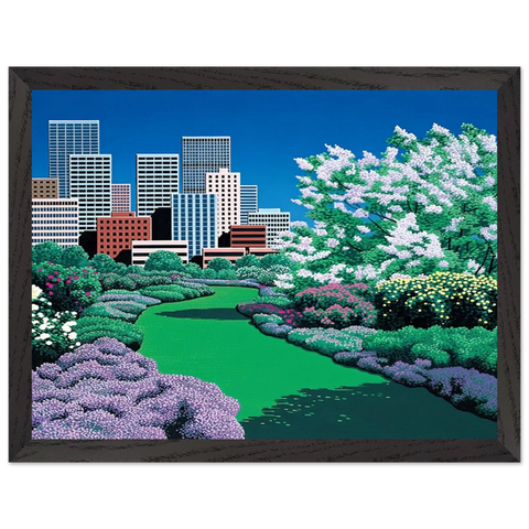 City Garden by Hiroshi Nagai — Framed art print at Zephyeer