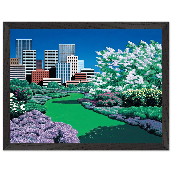 City Garden by Hiroshi Nagai — Framed art print at Zephyeer