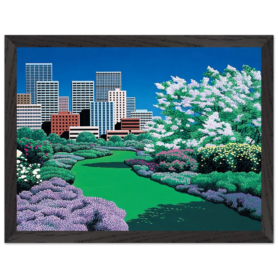 City Garden by Hiroshi Nagai — Framed art print at Zephyeer
