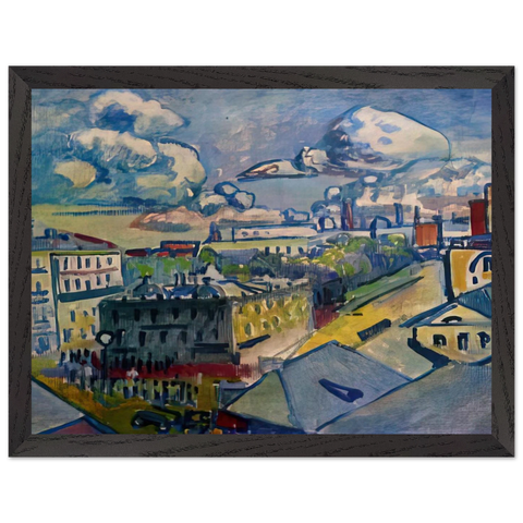 MOSCOW ZUBOVSKAYA SQUARE STUDY 1916 by Wassily Kandinsky — Framed art print at Zephyeer