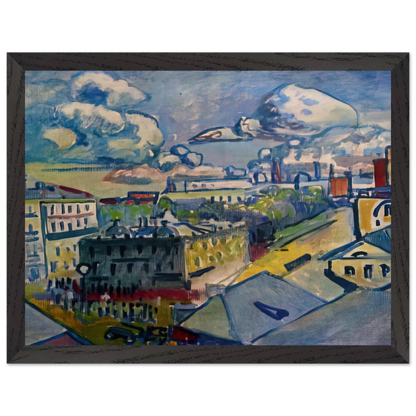 MOSCOW ZUBOVSKAYA SQUARE STUDY 1916 by Wassily Kandinsky — Framed art print at Zephyeer