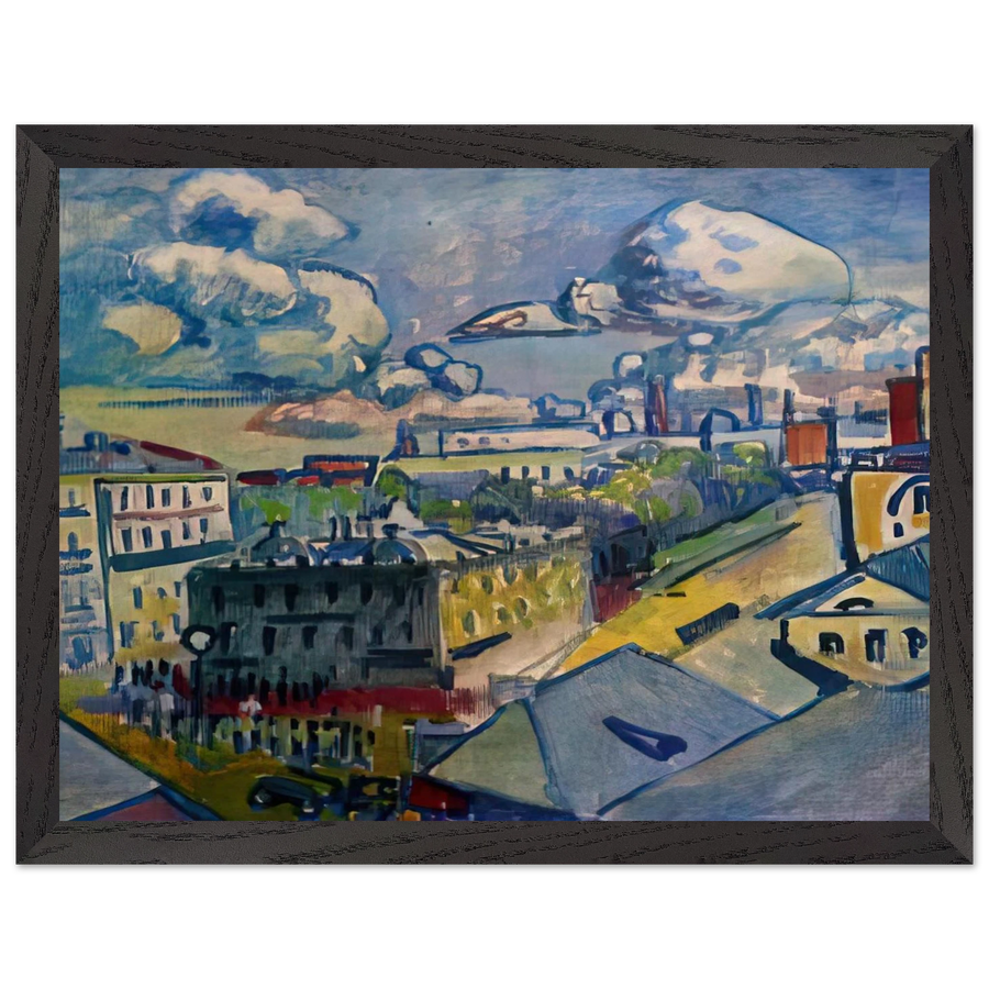 MOSCOW ZUBOVSKAYA SQUARE STUDY 1916 by Wassily Kandinsky — Framed art print at Zephyeer