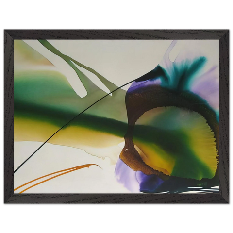 Phenomena Amber Sight - 1968 by Paul Jenkins — Framed art print at Zephyeer