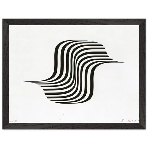 UNTITLED WINGED CURVE 1966 by Bridget Riley — Framed art print at Zephyeer