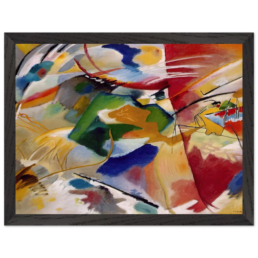 PAINTING WITH GREEN CENTER 1913 by Wassily Kandinsky — Framed art print at Zephyeer