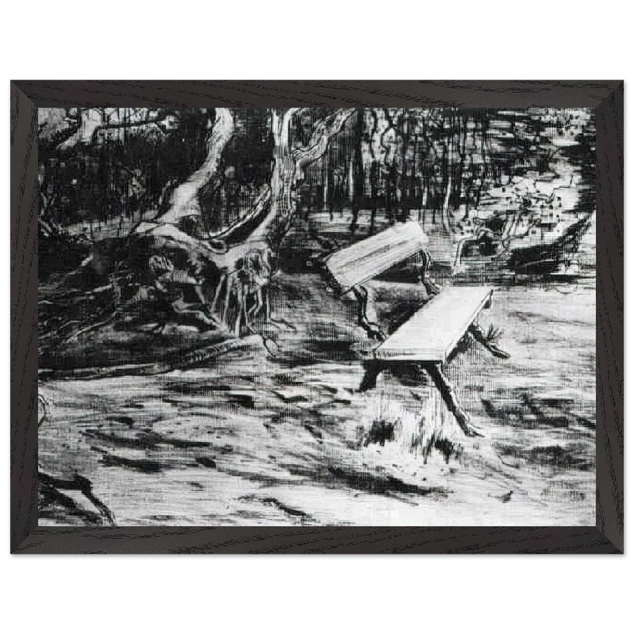 Bench in a Wood by Vincent van Gogh — Framed art print at Zephyeer
