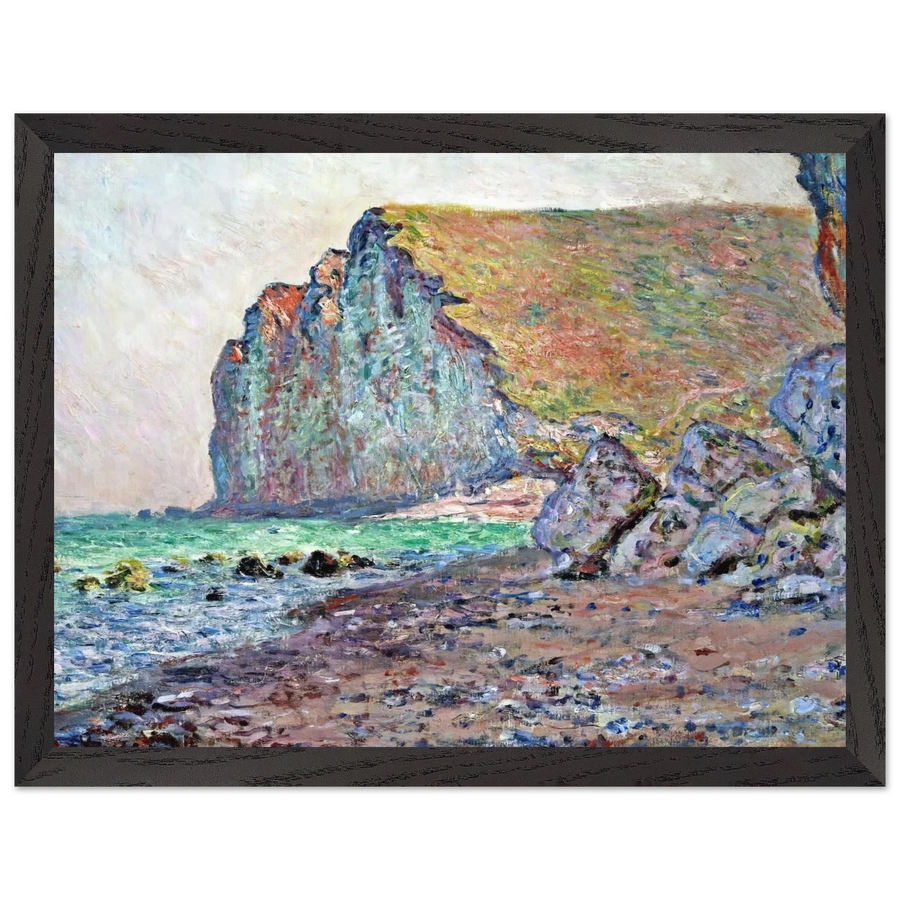 Cliffs of Les Petites-Dalles by Claude Monet — Framed art print at Zephyeer