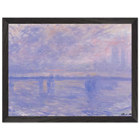 Charing Cross Bridge 09 by Claude Monet — Framed art print at Zephyeer