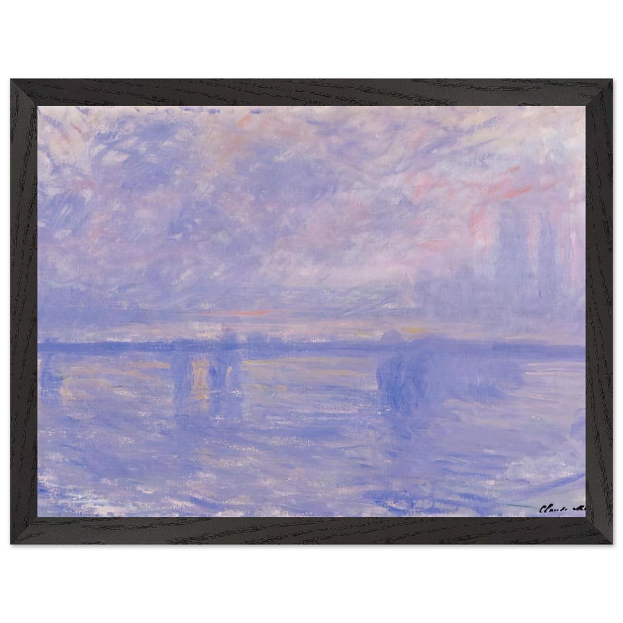Charing Cross Bridge 09 by Claude Monet — Framed art print at Zephyeer