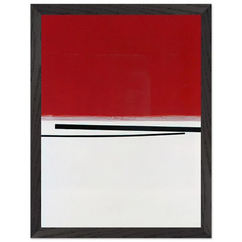 SQUARE MOTIF IN WHITE AND INDIAN RED 1960 by Victor Pasmore — Framed art print at Zephyeer