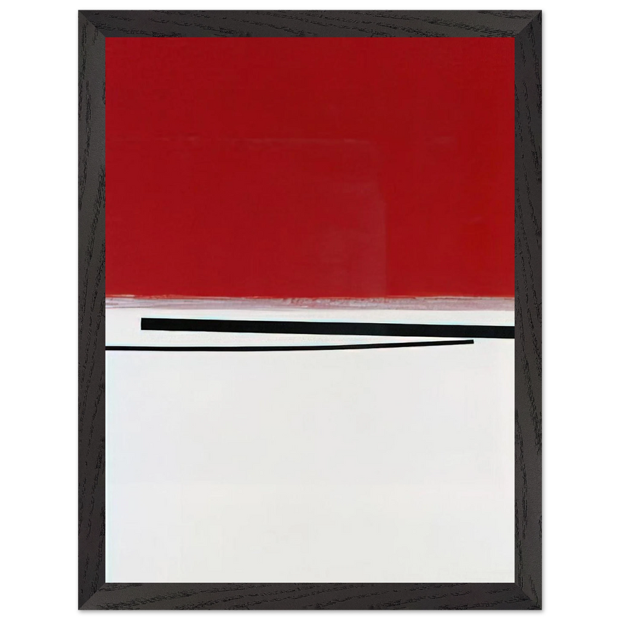 SQUARE MOTIF IN WHITE AND INDIAN RED 1960 by Victor Pasmore — Framed art print at Zephyeer