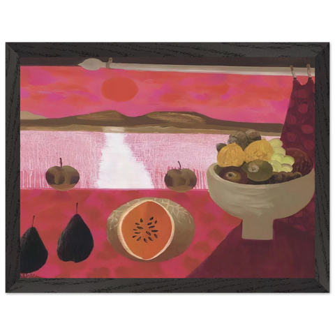 Still life with fruit - 1997 by Mary Fedden — Framed art print at Zephyeer