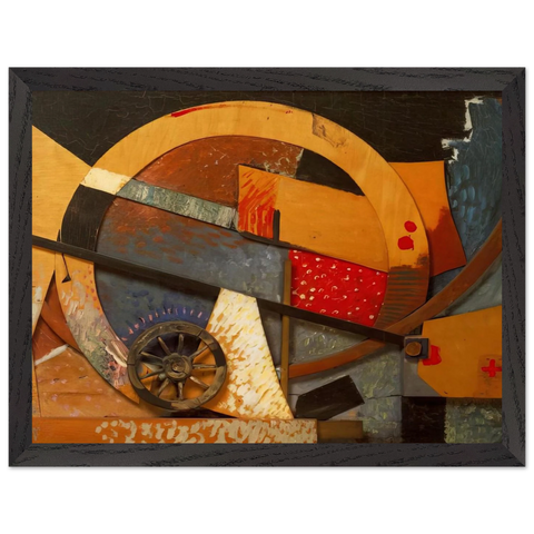 NEW MERZPICTURE 1931 by Kurt Schwitters — Framed art print at Zephyeer